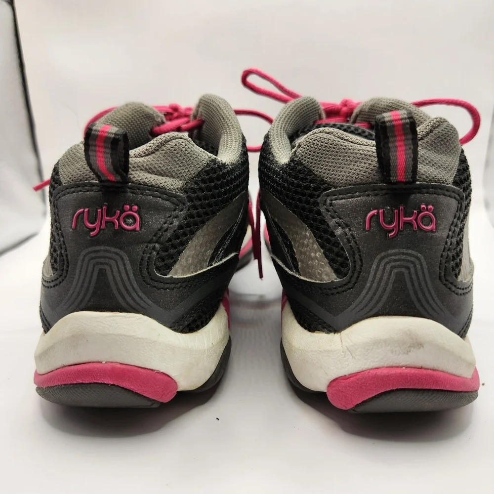 Black/Pink/White Ryka Women's Enhance 2 Sneaker Shoe Size 8.5M